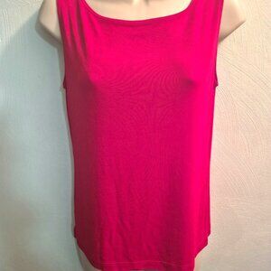 Chico's Private Edition Red Tank Top Womens Size 1 (S-M) Sleeveless Stretchy USA
